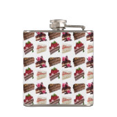Flasques Quirky Cake Lovers Desserts Pattern Quirky (Dos)