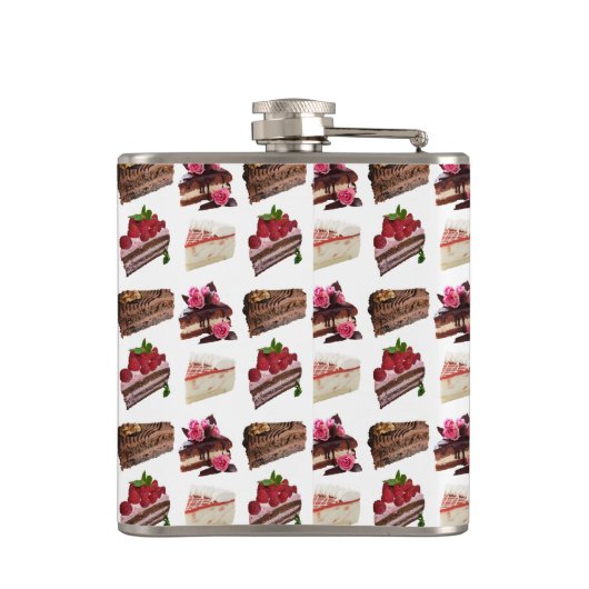 Flasques Quirky Cake Lovers Desserts Pattern Quirky (Dos)