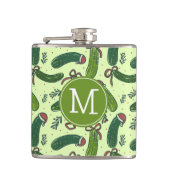 Flasques Quirky Festive Pickles de Noël Motif (Devant)