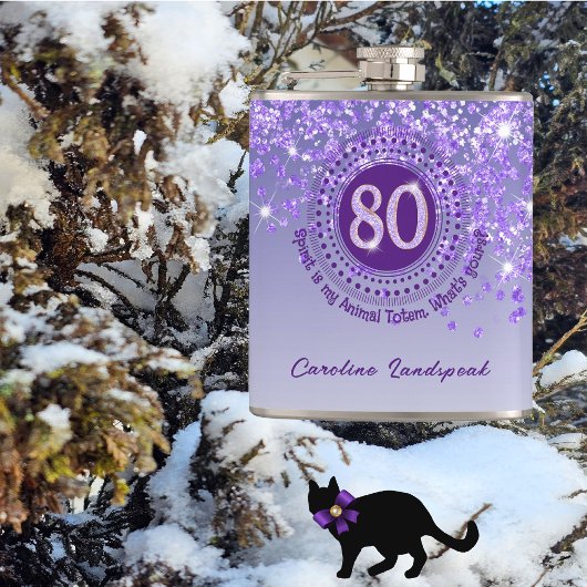 Flasques Quote de Parties scintillant et de boisson 80 et v