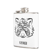 Flasques Raccoon tribal noir et blanc (Gauche)