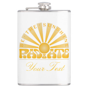 Flasques RADIATE Be Sunshine Vintage Retro Gold Custom