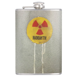 Flasques radioactivement contaminé