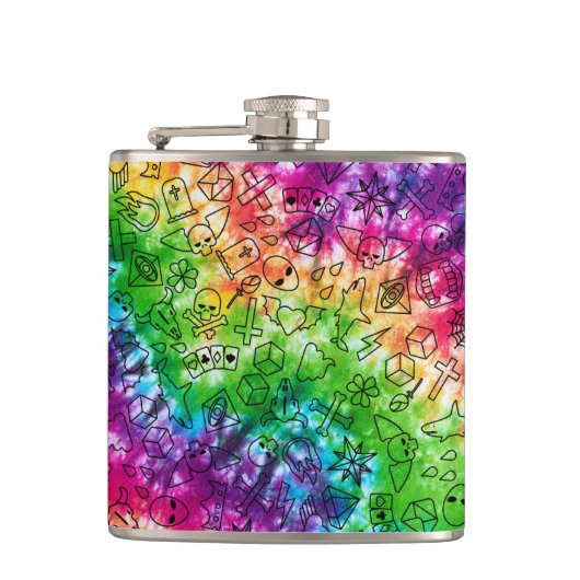 Flasques Rainbow Doodle (Devant)