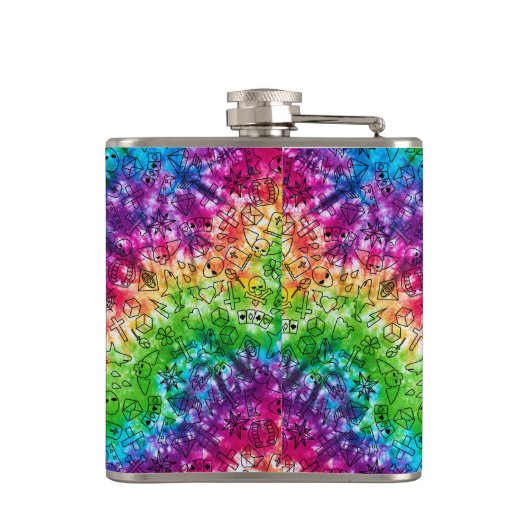 Flasques Rainbow Doodle (Dos)