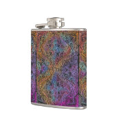 Flasques Rainbow Kaleidoscope Mandala (Gauche)