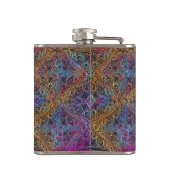 Flasques Rainbow Kaleidoscope Mandala (Dos)