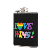 Flasques Rainbow Love Wins Heart Flask LGBT (Gauche)