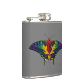 Flasques Rainbow Pride Flag Swallowtail Butterfly (Droite)