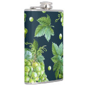 Flasques Raisin vert : Aquarelle Motif foncé (Droite)