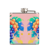 Flasques Raisins colorés avec meilleur papa jamais (Dos)