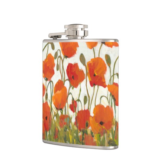 Flasques Rangées de pavots I (Gauche)