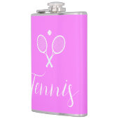 Flasques Raquettes de tennis et balle rose foncé (Gauche)