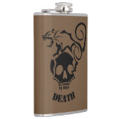 Flasques Rat en colère sur un crâne mal (Droite)