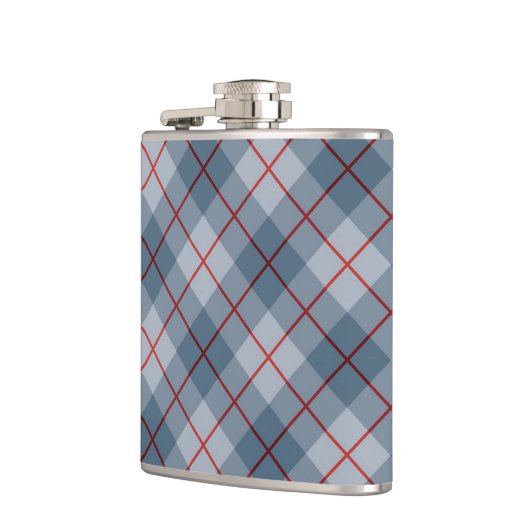 Flasques Rayure Bleu-Rouge de plaid polarisé (Gauche)