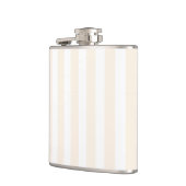 Flasques Rayures de bonbon beige et blanc (Gauche)