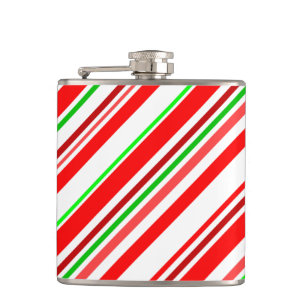 Flasques Rayures de Bonbon de Noël Joie Fêtes