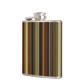 Flasques Rayures marron vert et or (Gauche)