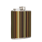Flasques Rayures marron vert et or (Droite)