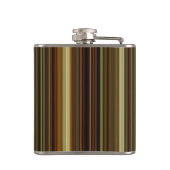 Flasques Rayures marron vert et or (Dos)