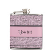 Flasques Rayures noires et lilas élégantes de parties (Devant)