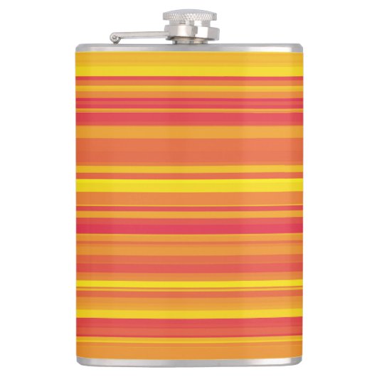 Flasques Rayures Orange Rouge Jaune (Devant)