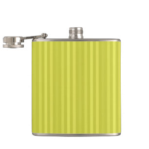 Flasques Rayures Verticales Chartreuse Jaune Vert