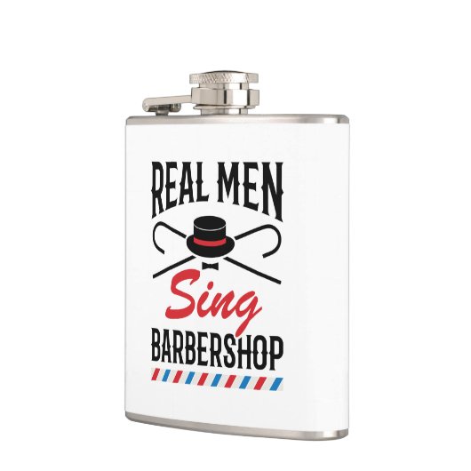 Flasques Real Men Chante Barbershop Singer Chant (Gauche)