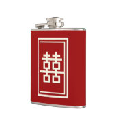 Flasques Rectangle double bonheur Mariage chinois classique (Gauche)