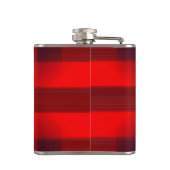 Flasques Red Bokeh Buffalo Plaid Personalised (Dos)