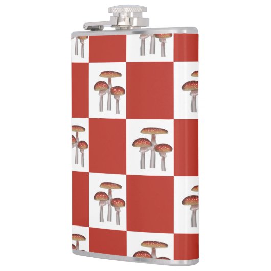 Flasques Red check with mushroom (Gauche)