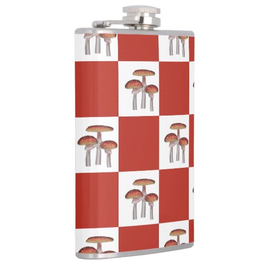 Flasques Red check with mushroom (Droite)