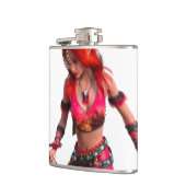 Flasques Red Haired Cartoon Woman (Gauche)