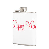 Flasques Red happy vibes vacances simple minimum calligraph (Gauche)