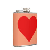 Flasques Red Heart Shape Love Classic Simple Minimalisme (Droite)