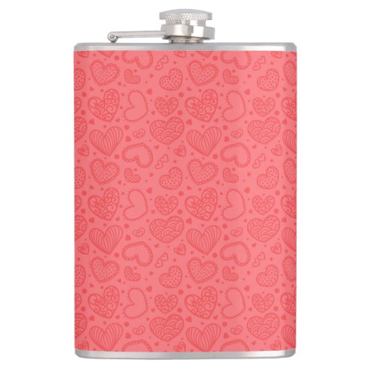 Flasques Red Hearts Flask Love (Devant)