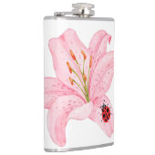 Flasques Red Ladybug rose Lily Flower nom personnalisé fill (Droite)