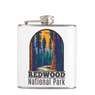 Flasques Redwood National Park Californie Vintage