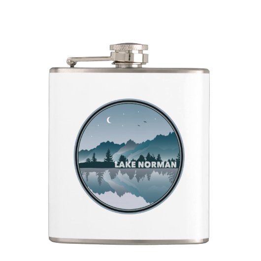 Flasques Réflexion du lac Norman en Caroline du Nord (Devant)