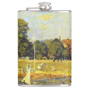 Flasques Regatta at Hampton Court Alfred Sisley Poster