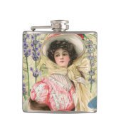 Flasques Regency de femme victorienne rose (Devant)