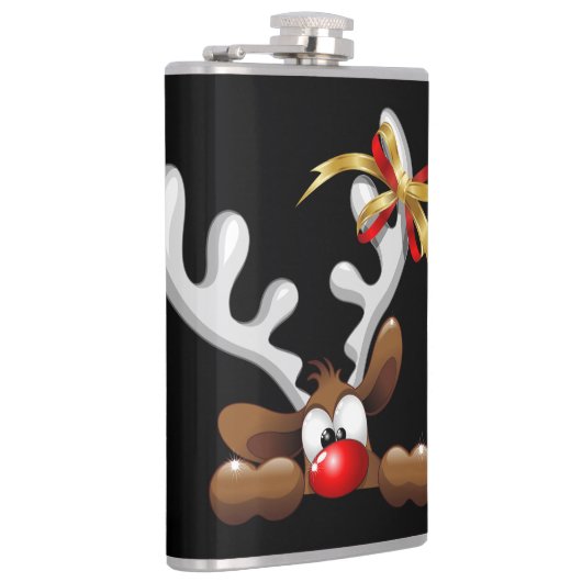 Flasques Reindeer Puzzled drôle Caractère de Noël (Droite)