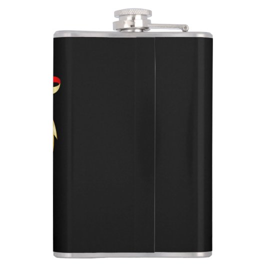 Flasques Reindeer Puzzled drôle Caractère de Noël (Dos)