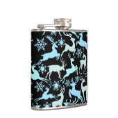 Flasques Reindeers de Noël Motif, teintes cool claires 01 (Droite)