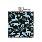 Flasques Reindeers de Noël Motif, teintes cool claires 01 (Dos)