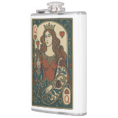 Flasques Reine des Coeurs — Portrait de rosework Art nouvea (Gauche)