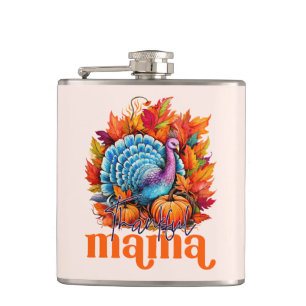 Flasques Remerciements Mama Turquie et l'automne quittent l