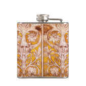 FLASQUES RENAISSANCE GROTESQUE FACE À LA FLORALE BLANCHE D' (Dos)