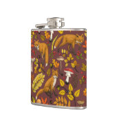 Flasques Renards d'automne sur chocolat brun (Gauche)