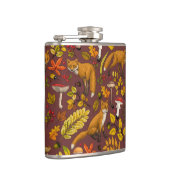 Flasques Renards d'automne sur chocolat brun (Droite)